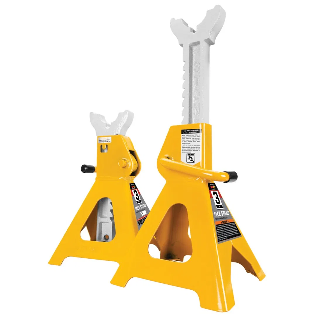W41022 – PERFORM TOOL Jack Stand, 6000 Pound Capacity 4-Leg Stand 7-5/8 Inch Base 11-1/4 Inch Minimum Height 16-3/4 I...